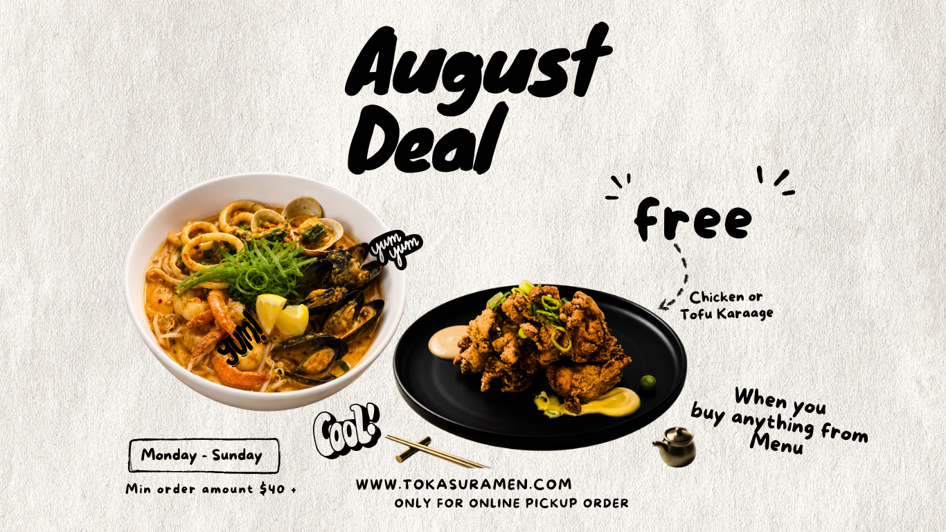 Free Chicken Karaage or Spicy Tofu Karaage